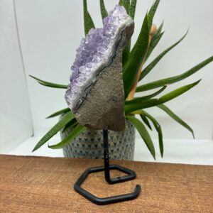 Ametyst på metalfod