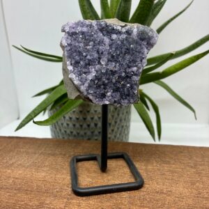 Ametyst på metalfod